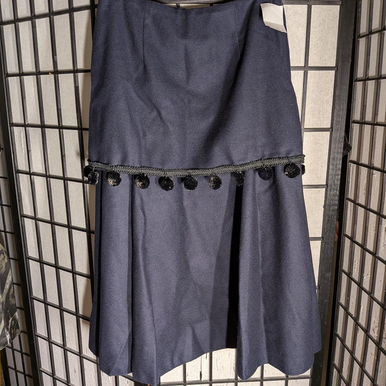 Wales Bonner Serenade Pompom Trim Midi Skirt